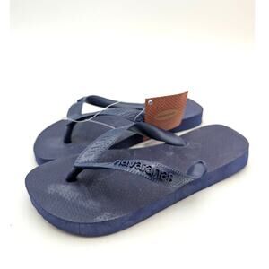 Havaianas Flip Flop Thong Sandals Unisex Kids' Navy Blue Size US3/4Y EU35/36